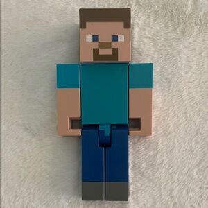 Minecraft Steve Figure - Teal Shirt, Blue Pants SZ 9”